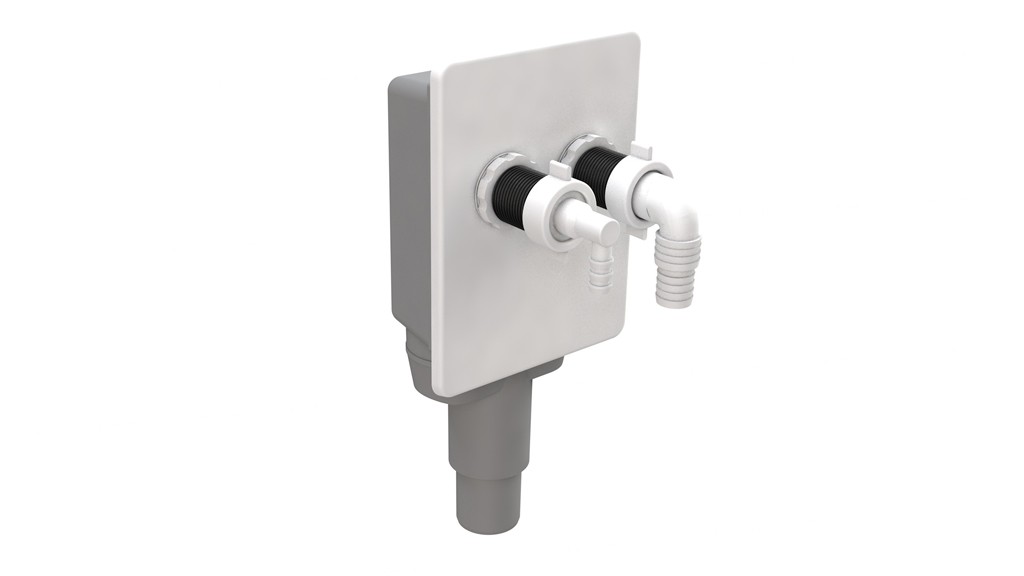 BIBOX SIFONE INCASSO SCARICO LAVATRICE/ASCIUGATRICE  D. 40/50