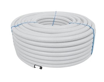 TUBO MULTISTRATO ISOLINE SOLID RIVESTITO BIANCO 16X2,0 SPES.6MM PERT/AL/PERT