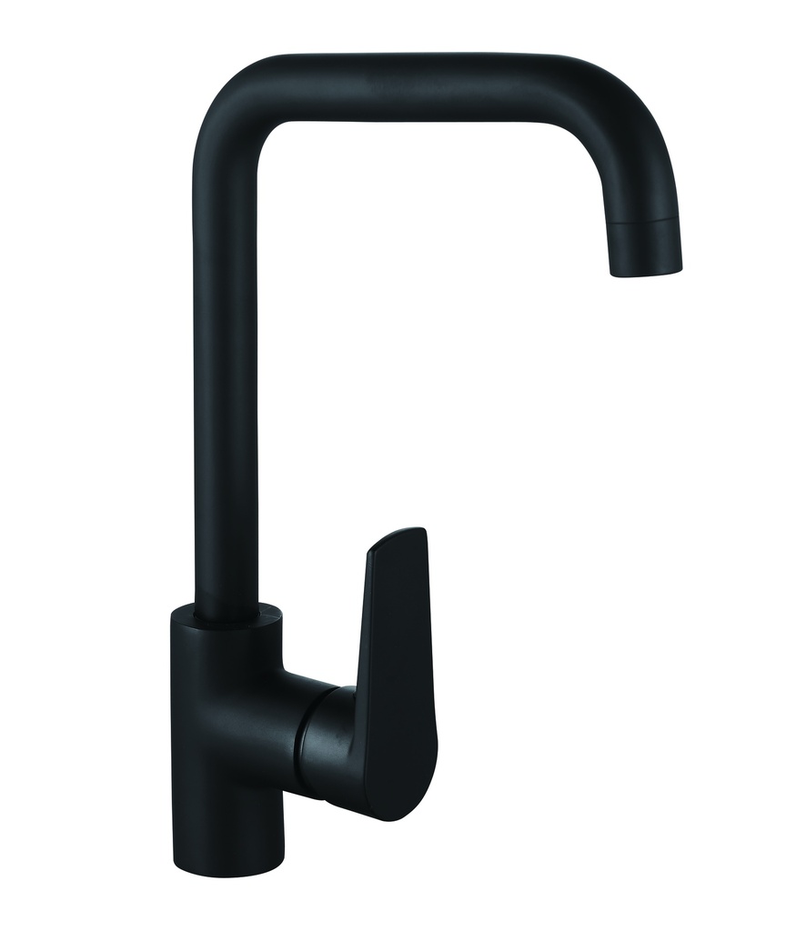 MISCELATORE LAVELLO CANNA  SERIE 70SETTE NERO OPACO  