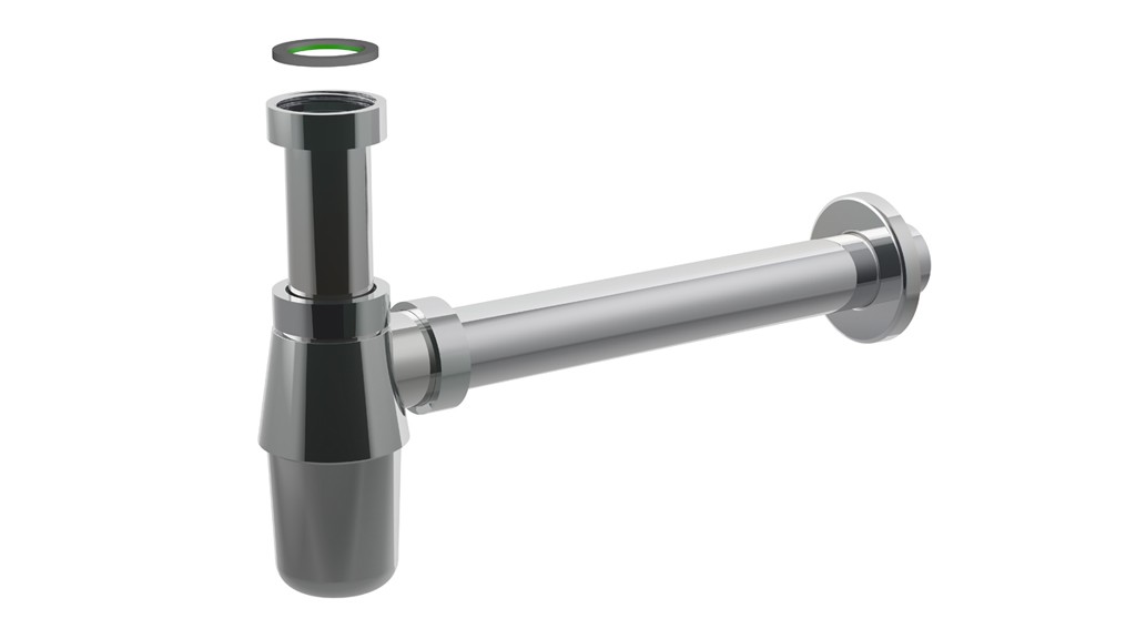 SIFONE BOTTIGLIA IN  OTTONE 1" X 26