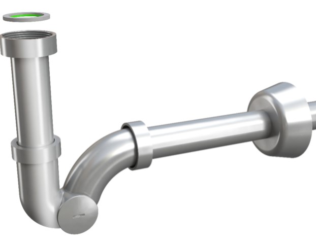 SIFONE A ESSE IN OTTONE 1"X26
