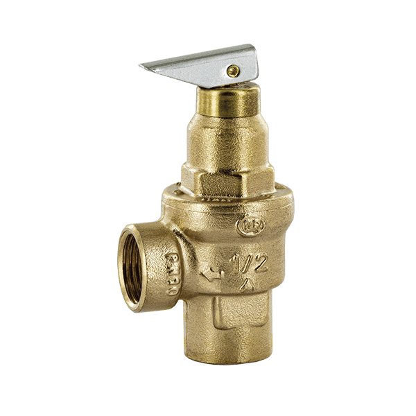 VALVOLA DI SICUREZZA A LEVA CON MEMBRANA EPDM FF 1/2 6BAR 