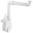 SIFONE SALVA-SPAZIO ISPEZIONABILE PER LAVELLO 1 VASCA D40 1 1/2