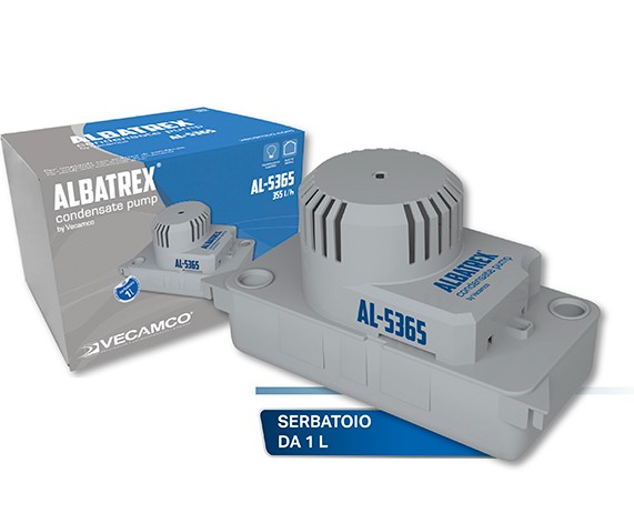 POMPA SCARICO CONDENSA ALBATREX 250 L/H  PER CONDIZIONATORI E VETRINE REFRIGERATE