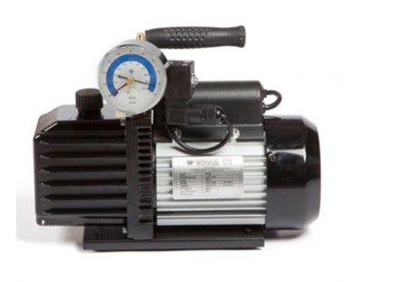 POMPA VUOTO 128 LT CON VACUOMETRO ED ELETTROVALVOLA