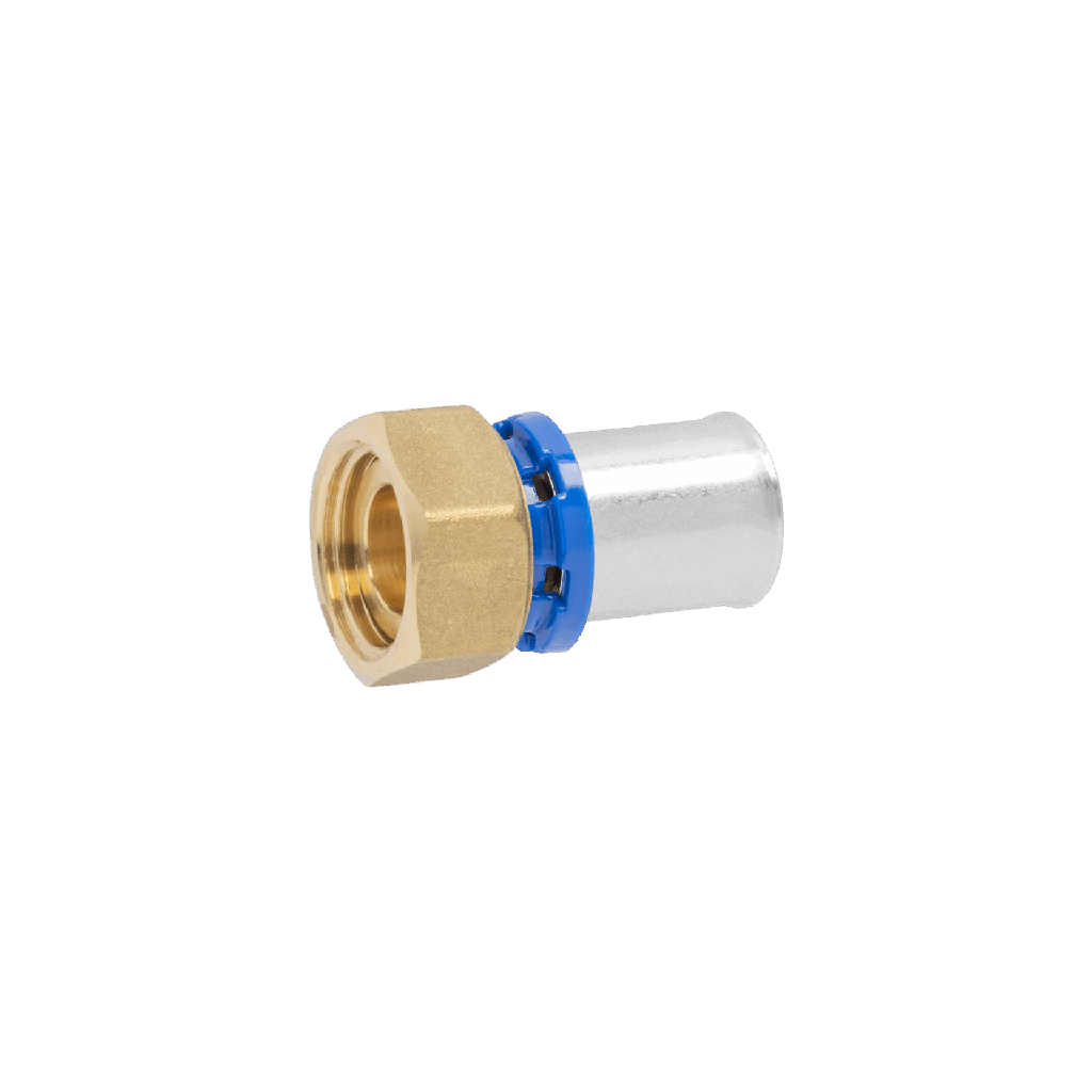 RACCORDO DIRITTO CON GIRELLO 1"X32 PRESSARE APL      