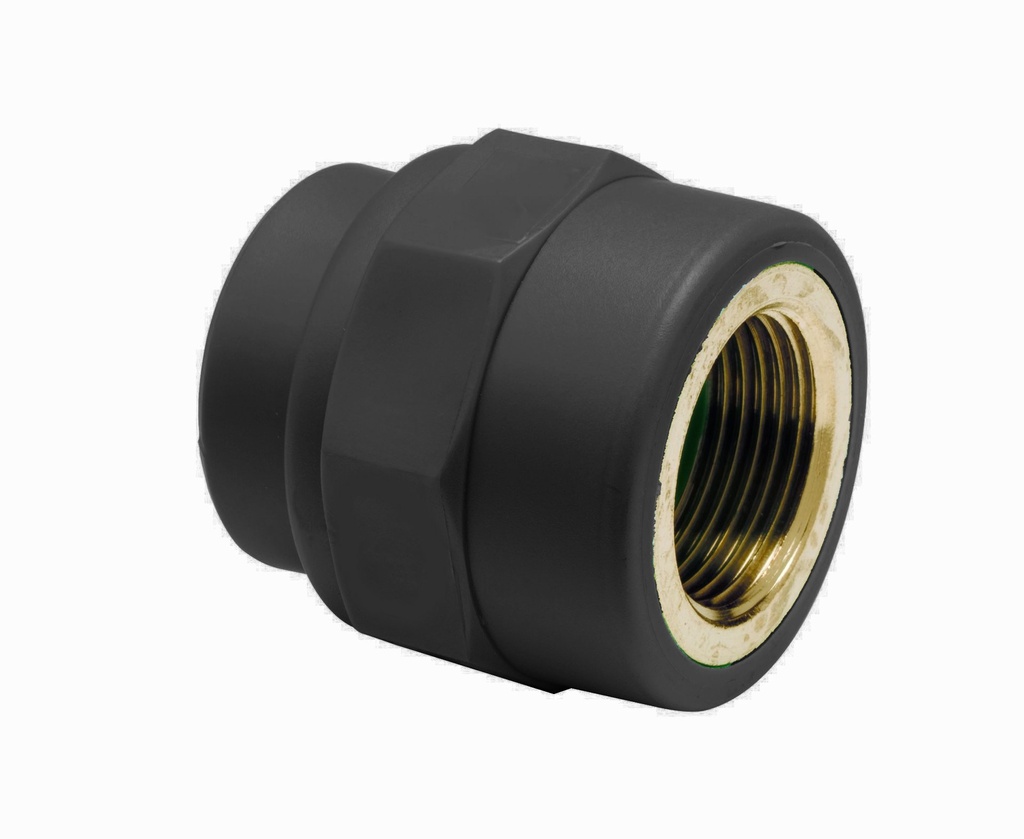 RACCORDO FEMMINA D.32X1" PPR NERO UV FITTINGS 
