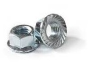 DADO ESAGONALE IN ACCIAIO INOX FLANGIATO ZIGRINATO M8 