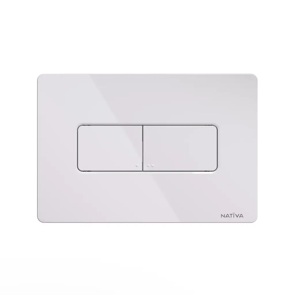 PLACCA QUADRO BIANCA PER CASSETTA WC AD INCASSO NATIVA