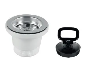 PILETTONE CON TAPPO A MANIGLIA 1"1/2 SENZA TROPPOPIENO D.70 CON VITE 40MM