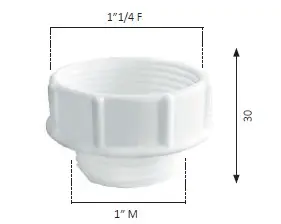 GHIERA RIDUZIONE 1"Mx1"1/4F