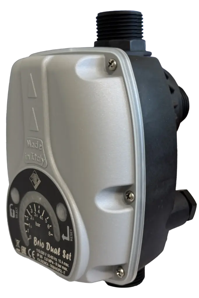 BRIO DUAL SET CON CAVO   PRESSOSTATO DIGITALE 10 A 220V