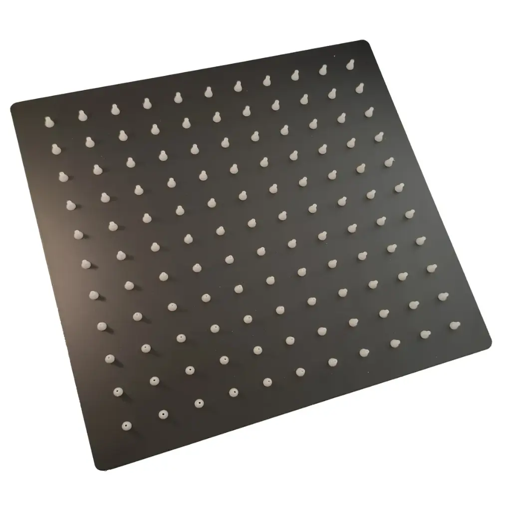 SOFFIONE QUEEN QUADRO 200X200 MM NERO