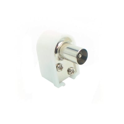 SPINA TV COAXIALE 90° 75OHM MM.9.5