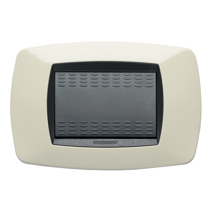 PLACCA 3 POSTI AVORIO