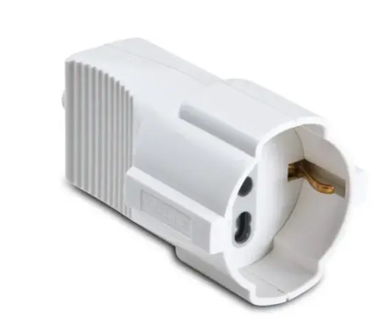 PRESA VOLANTE SCHUKO P17/P30 16A 2P+T BIANCA