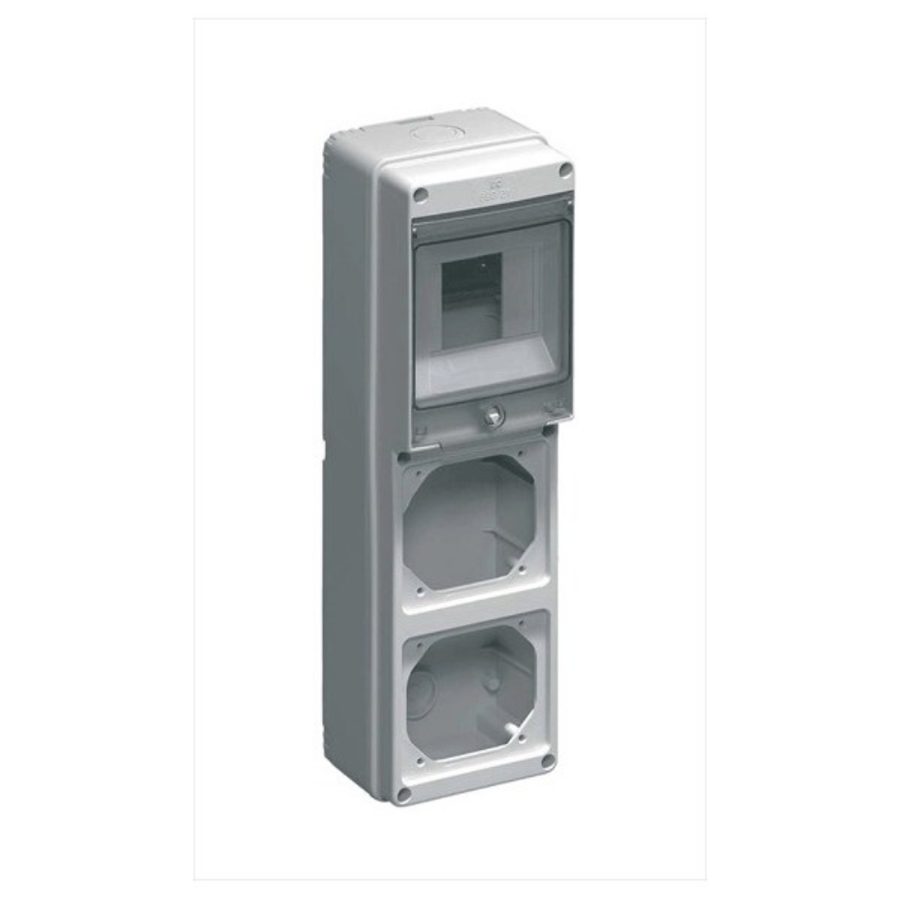 QUADRO PER 2 PRESE 4 MOD FLANGIA