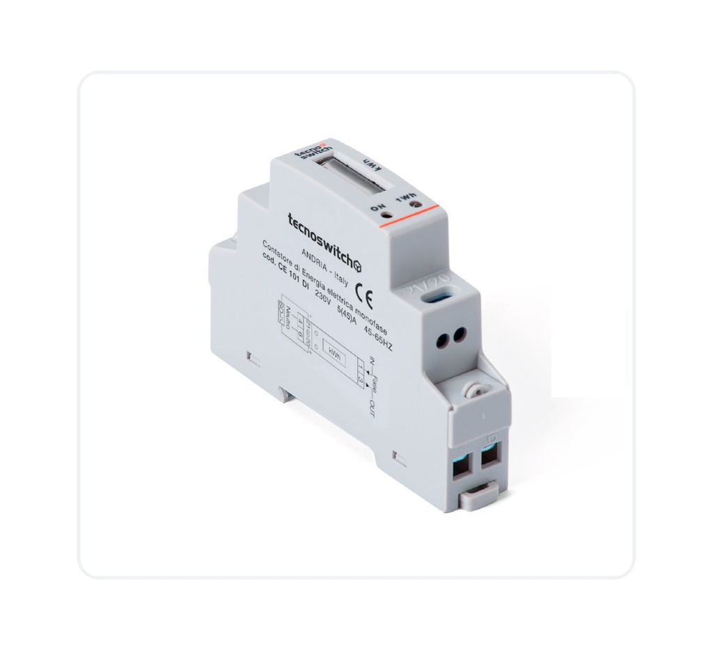 CONTATORE MONOFASE 1DIN 230V MODUL.