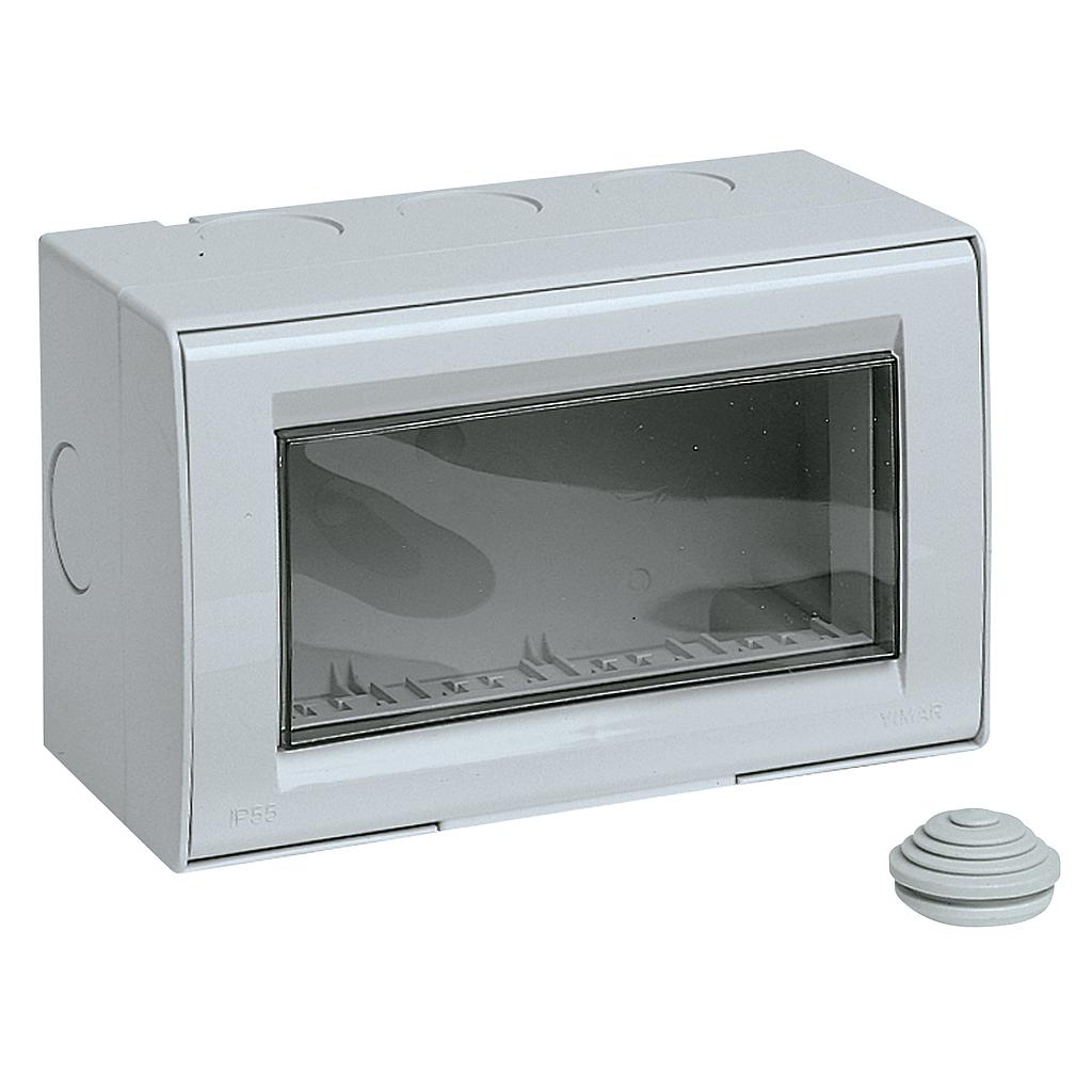 CONTENITORE ESTERNO IP55 4M PLANA 
