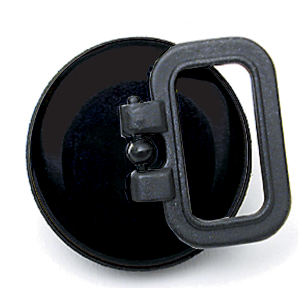 TAPPO GOMMA NERA CON MANIGLIA D52                                