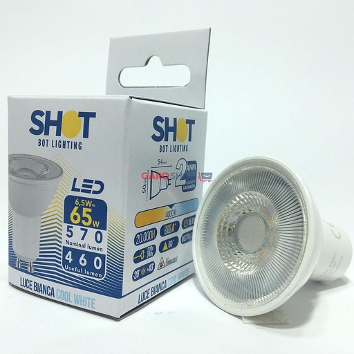 [EBOSLD630751B] LAMPADA GU10 4,9W 535LM 6500K