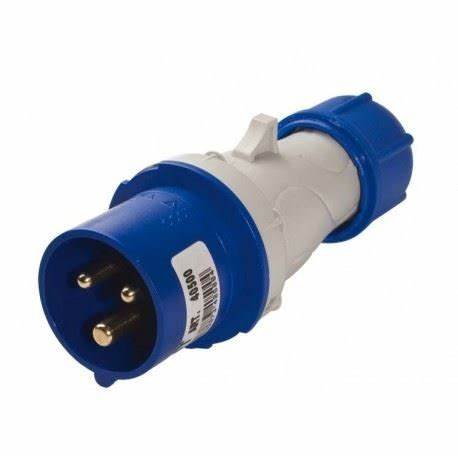 [EML60136] SPINA VOLANTE IP44 16A 2P+T BLU