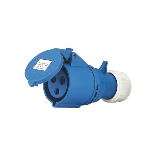 [EML62136] PRESA VOLANTE IP44 16A 2P+T BLU