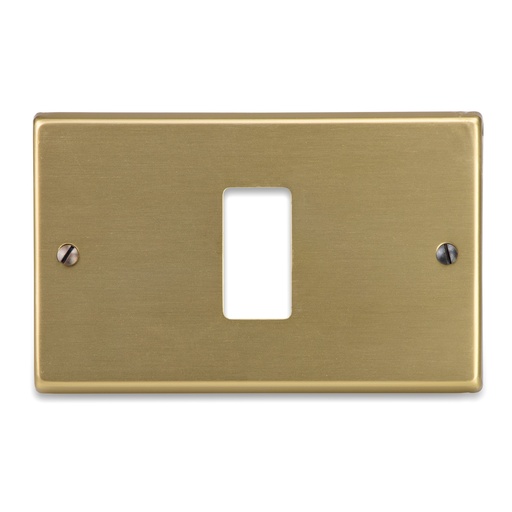 [EVM08635BR] PLACCA BRONZO 1 FORO VIMAR  SERIE 8000
