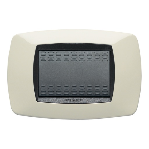 [EMS39TC283] PLACCA 3 POSTI AVORIO