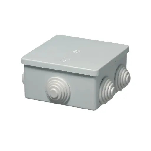 [EPD400C3] CASSETTA DERIVAZIONE CON PASSACAVI IP44 80X80X4