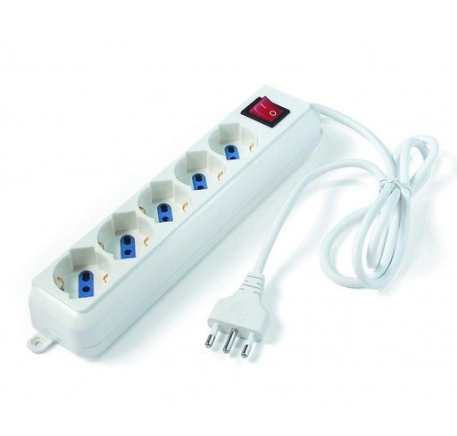 [EPDCK11105] MULTIPRESA 5 POSTI SCHUKO/BIV.1,5MT