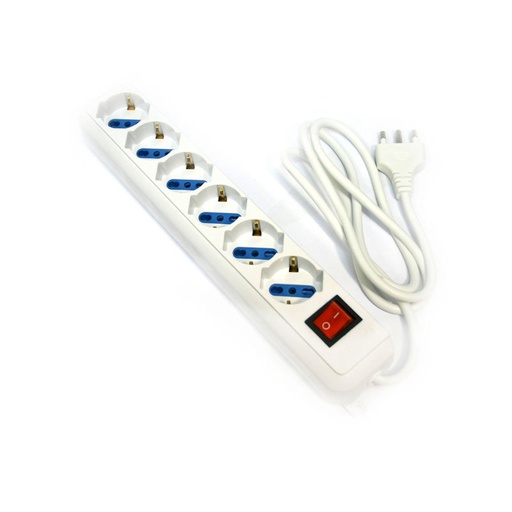 [EPDCK11106] MULTIPRESA 6 POSTI SCHUKO/BIV.1,5MT