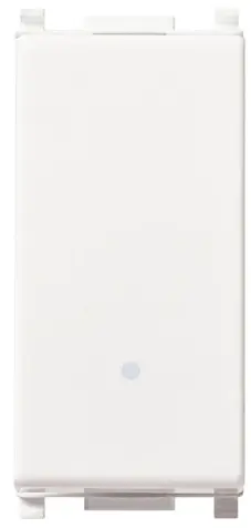 [EVM14000] INTERRUTTORE PLANA 1 PULSANTE ILLUMINABILE