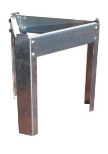 [FEGPIEFZ10] PIED FERRO ZINCATO X DAM. LT100