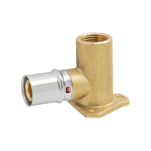 [IAPAP1541216] GOMITO CON FLANGIA 1/2"X16  PRESSARE-TIPO PROLUNGATO