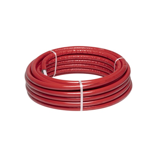 [IAPMR02162050R] TUBO MULTYLAYER RIVESTITO 16X2 ROSSO APE