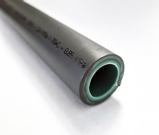 [IBNS820032] TUBO PPRCT GRIGIO ANTRACITE WATERTEC UV PN20 D32