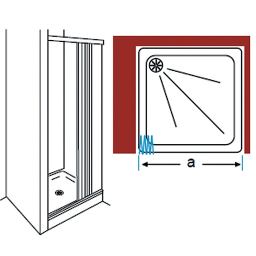 [ICRB1B90] BOX DOCCIA BRUCO P 90 H.185