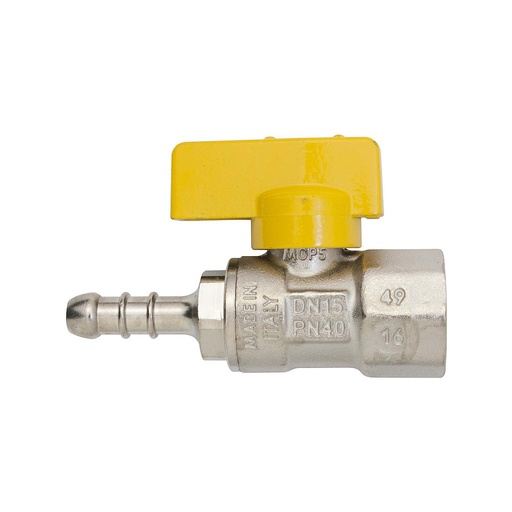 [IEN300] RUBINETTO GAS DIRITTO F 1/2X14 MTN