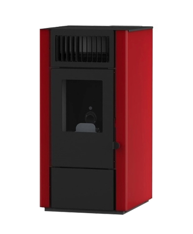 [IEVDORAR] STUFA PELLET  DORA 9 KW ROSSO