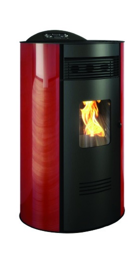 [IEVTONDE] STUFA PELLET TONDE' 9KW ROSSO