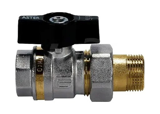 [IFB2047N406] VALVOLA SFERA ASTER BOCCHETTONE DRITTO FARFALLA 1"