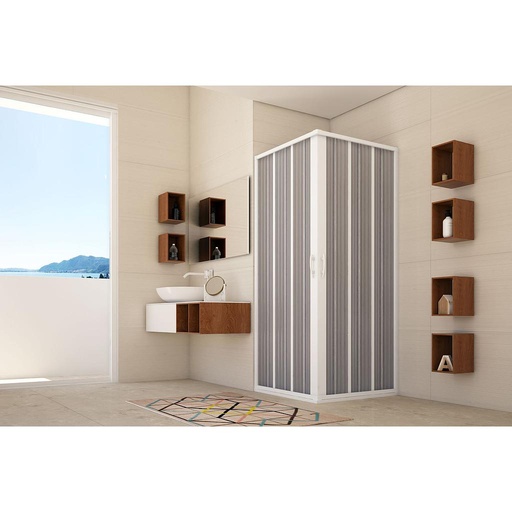 [IFOBXF80120B] BOX FLEX ANGOLO CENTRALE  80X120 - 100 X185 BIANCO