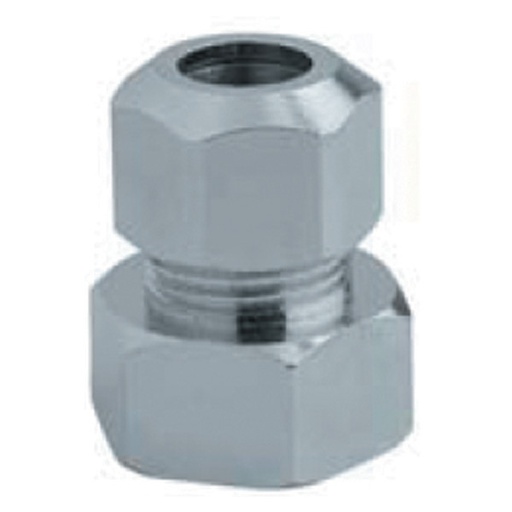 [IGC515] NIPPLES FEMMINA PER TUBETTO RAME 1/2XD10 OTTONE CROMATO