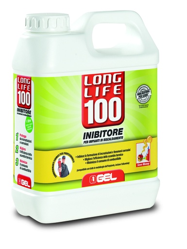 [IGE11316000] LONG LIFE 100  1 LT ANTICORROSIVO NON ACIDO APER IMPIANTI TERMICI