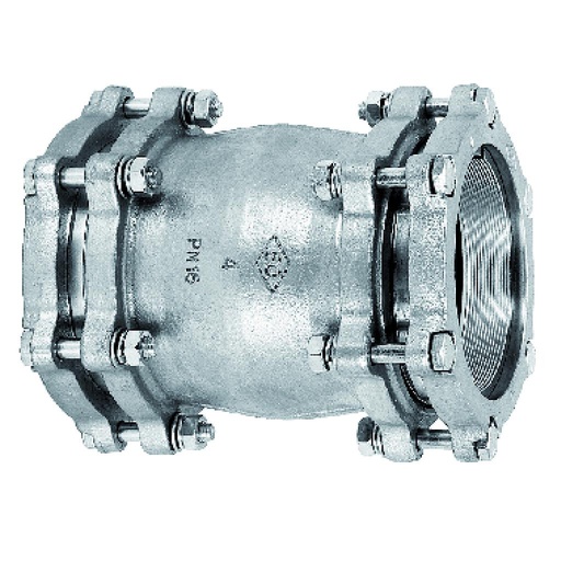 [IGEB220208] GIUNTO DOPPIO CON BULLONI IN GHISA 3"