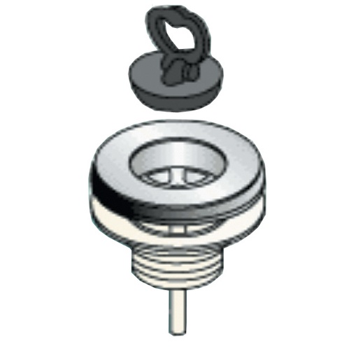 [IGH234114] PILETTA FIRE-CLAY 1"1/4 CON TAPPO MANIGLIA