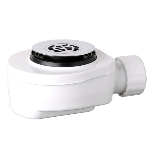 [IGH6461] PILETTA SIFONE DOCCIA IN  PP GRIGLIA CROMO  D80X1"1/2