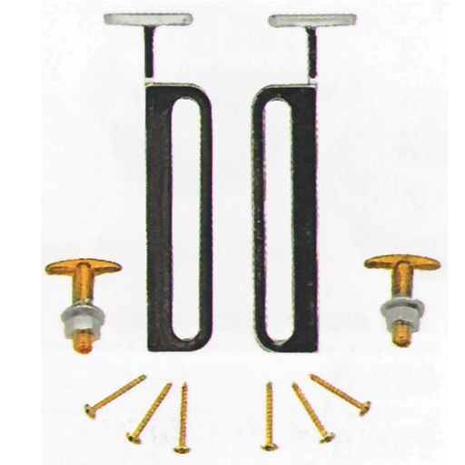 [IID1212F] COPPIA MENSOLA  ZINCATE PER LAVANDINO