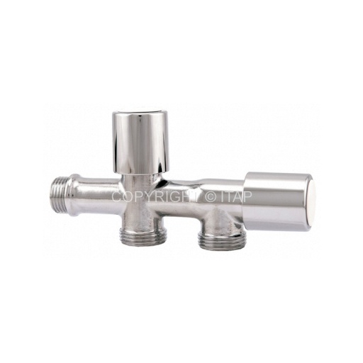 [IIT240] RUBINETTO ORIZZONTALE CON ATTACCO LAVATRICE/LAVASTOVIGLIE 1/2x3/4